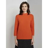 TOM TAILOR T-shirt »Jacquard-Pullover mit Stehkragen«