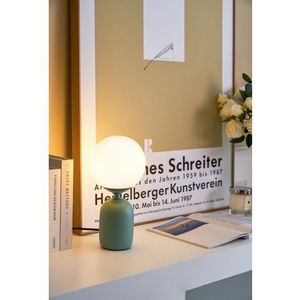 Pauleen Tafellamp Glowing Charm max 20W groen/wit keramiek