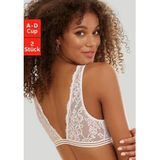 Petite fleur Bralette-bh zonder beugels met praktische sluiting aan de voorkant, kanten beha, lingerie (Set van 2)