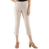 Classic Basics broek in kuitlengte met aan de binnenkant rondom elastische band