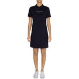 TOMMY HILFIGER jerseyjurk »LOGO RELAXED POLO DRESS SS«