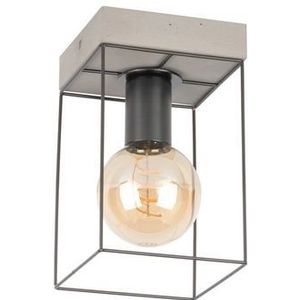 SPOT Light Plafondlamp GRETTER CONCRETE Van echt beton en metaal, bijpassende LM E27 / exclusief, natuurproduct