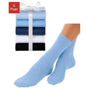 Go in Basic sokken unikleur (set, 5 paar)