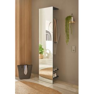 INOSIGN Kledingkast GiRON/CiTY, kast met spiegeldeur, moderne kledingkast met kledingstang, modern design, aan beide zijden geopend, 50 cm breed