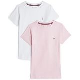 Tommy Hilfiger Underwear T-shirt 2P CN TEE SS met geborduurd logo (2-delig, Set van 2)