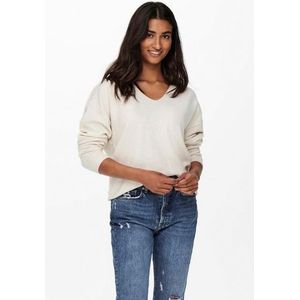 Only Trui met V-hals ONLRICA LIFE L/S V-NECK PULLO KNT NOOS