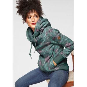 Ragwear Sweater GRIPY FLOWERS O Hoodie met gebloemde print all-over