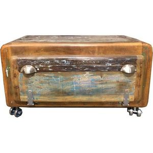 SIT Schoenenkast Fridge van gerecycled gebruikt hout, shabby chic, vintage