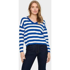 Saint Tropez Gebreide trui FikamSZ V-hals pullover