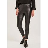 OPUS imitatieleren broek Elvy met coole deelnaden
