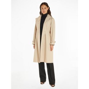 Calvin Klein - Trenchcoat - Beige - Katoen - Regular Fit