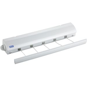 WENKO Wand waslijn uittrekbaar tot 4,20 m, weerbestendig, ca. 21 m totale drooglengte