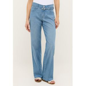 ANGELS Relax fit jeans LIZ BELT met geïntegreerde riem
