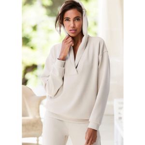 French Connection Hoodie met v-hals en brede kraag, loungewear