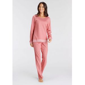 Vivance Dreams Pyjama met gestreepte boorden (2-delig)