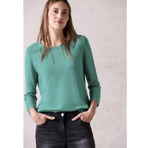 Cecil Shirt met 3/4 mouwen met structuur