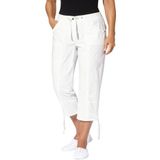 Casual Looks 3/4-broek met aanrimpeling en rijgkoord onder in de pijpen