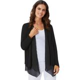 Lady shirtjasje in laagjes-look