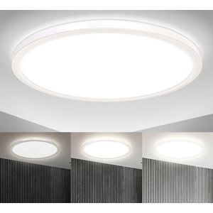 B.K.Licht Led-plafondlamp BK_DP1312 LED Paneel, 22 Watt, Ø42cm, Dimbaar, Indirect licht (1 stuk)