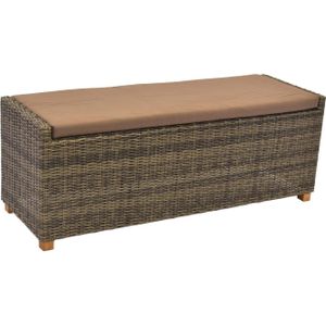 MERXX Tuinbank Toscane 3-zitsbank, inclusief zitkussen, zonder rugleuning, bxdxh: 136 x 47 x 42 cm
