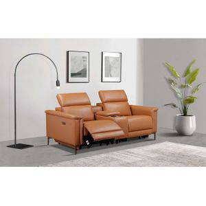 Places of Style 2-zitsbank Lund, 2er-Kinosofa, TV-Sessel, Multimedia-Sofa, USB-A, met elektrische of handmatige relaxfunctie, bekerhouder en opbergruimte