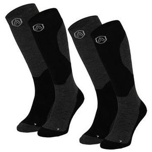 Apollo Kniekousen ADULTS SKI SOCKS DESIGN Unisex, hoog, met logoborduring in twee verschillende ontwerpen (2 paar, Set van 2)