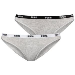PUMA Bikinibroekje Iconic met smalle logo-weefband (set, 2 stuks)