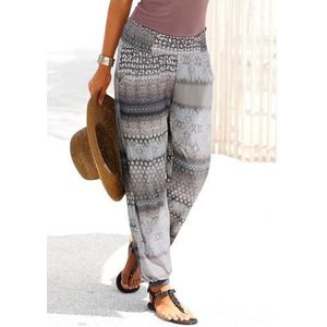 Buffalo Strandbroek met all-over print en zakken, jersey broek, casual broek