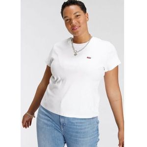 Levi's Plus T-shirt SS BABY TEE Cropped pasvorm met logo