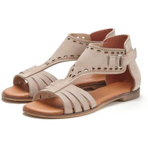 Lascana Sandalen Zomerschoen Sandalette, zomerschoen van hoogwaardig leer met kleine uitsparingen