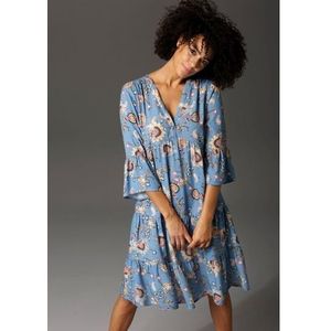 Aniston CASUAL Tuniekjurk met fantasievolle bloemenprint