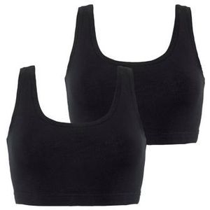 Lascana Bustier "perfect basics" van elastisch katoen (set, 2-delig)