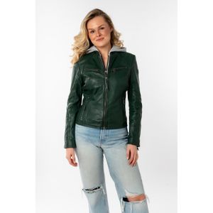 OTTO Mauritius Leren jack Nola LEGV met een afneembare jerseycapuchon
