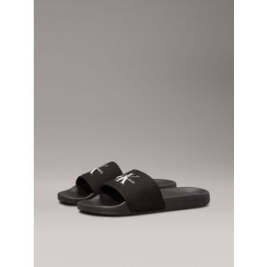 Calvin Klein Slippers SLIDE MONOGRAM WMNS , badschoen, slippers, zomerpantolette, strandschoen om in te stappen