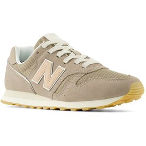 Sportief Sneakers - Bruin - Leer/Textiel - Vetersluiting