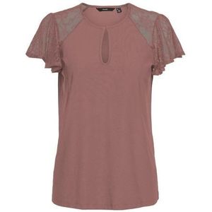 Vero Moda Kanten shirt VMMILLA SS LACE TOP JRS