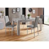my home eethoek Lynn160/Brooke Tafel met 4 stoelen (set, 5-delig)
