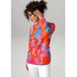 Aniston CASUAL Sweatshirt met een grote, kleurrijke bloemenprint