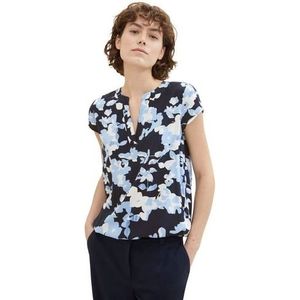 Tom Tailor Gedessineerde blouse met plooistelling achter