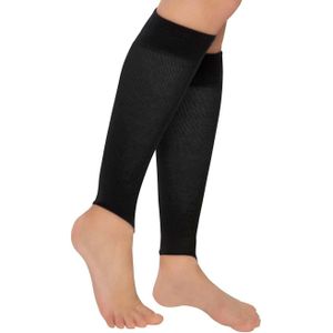 Beenwarmers - Ondersteunend - Zwart - Katoen/Polyamide/Elastan