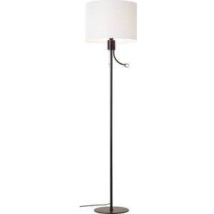 Places of Style Staande lamp ELIJAH met textielen kap en leeslamp,flexibel instelbaar,afzonderlijk schakelbaar (1 stuk)