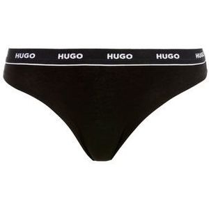 HUGO underwear String THONG STRIPE PYP 10 met boss opdruk op de tailleband