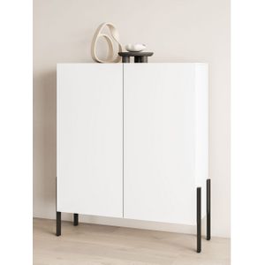 INOSIGN Kast Jukon, breedte 110 cm, moderne grepless hoge kast, 2 deuren