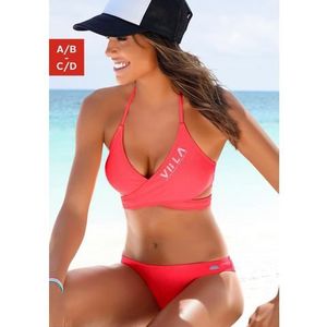 Venice Beach Triangelbikini met top in wikkel-look