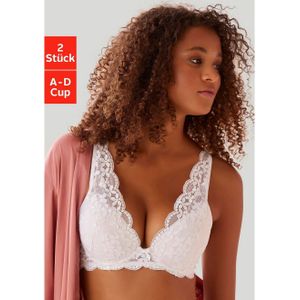 Petite fleur Push-up-bh in high apex-belijning, dessous (Set van 2)