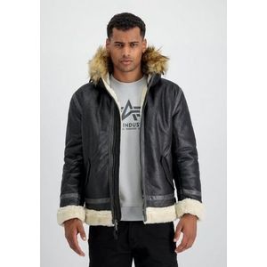 Alpha Industries Leren jack ALPHA INDUSTRIES Men - Leather & Faux Jackets B3 FL Hooded
