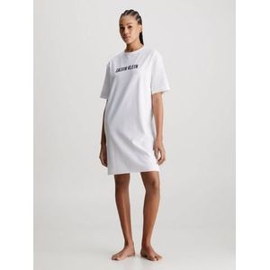 Calvin Klein Nachthemd S/S NIGHTSHIRT met een logo-opschrift op borsthoogte