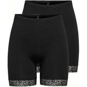 Only Fietsbroekje ONLLIVE LOVE LACE SHORTS 2PACK JRS NOOS (Set van 2)