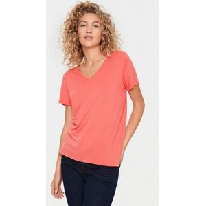 Saint Tropez Shirt met korte mouwen AdeliaSZ V-N T-Shirt