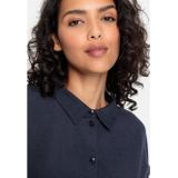 Lascana Overhemdblouse van mix van linnen met knoopsluiting, blouse met korte mouwen, linnen blouse
